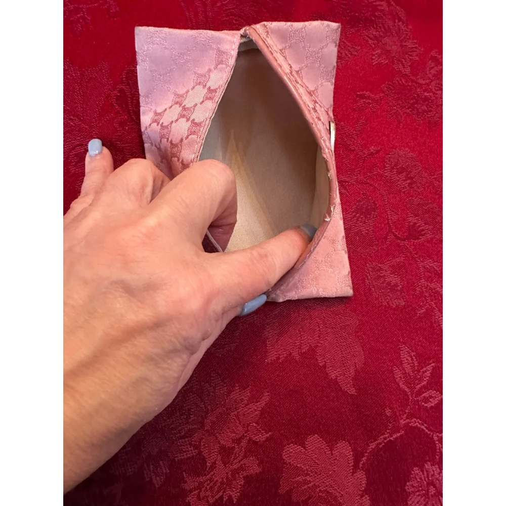 Celine Pink Canvas Monogram & Silver Hardware Tissue Holder